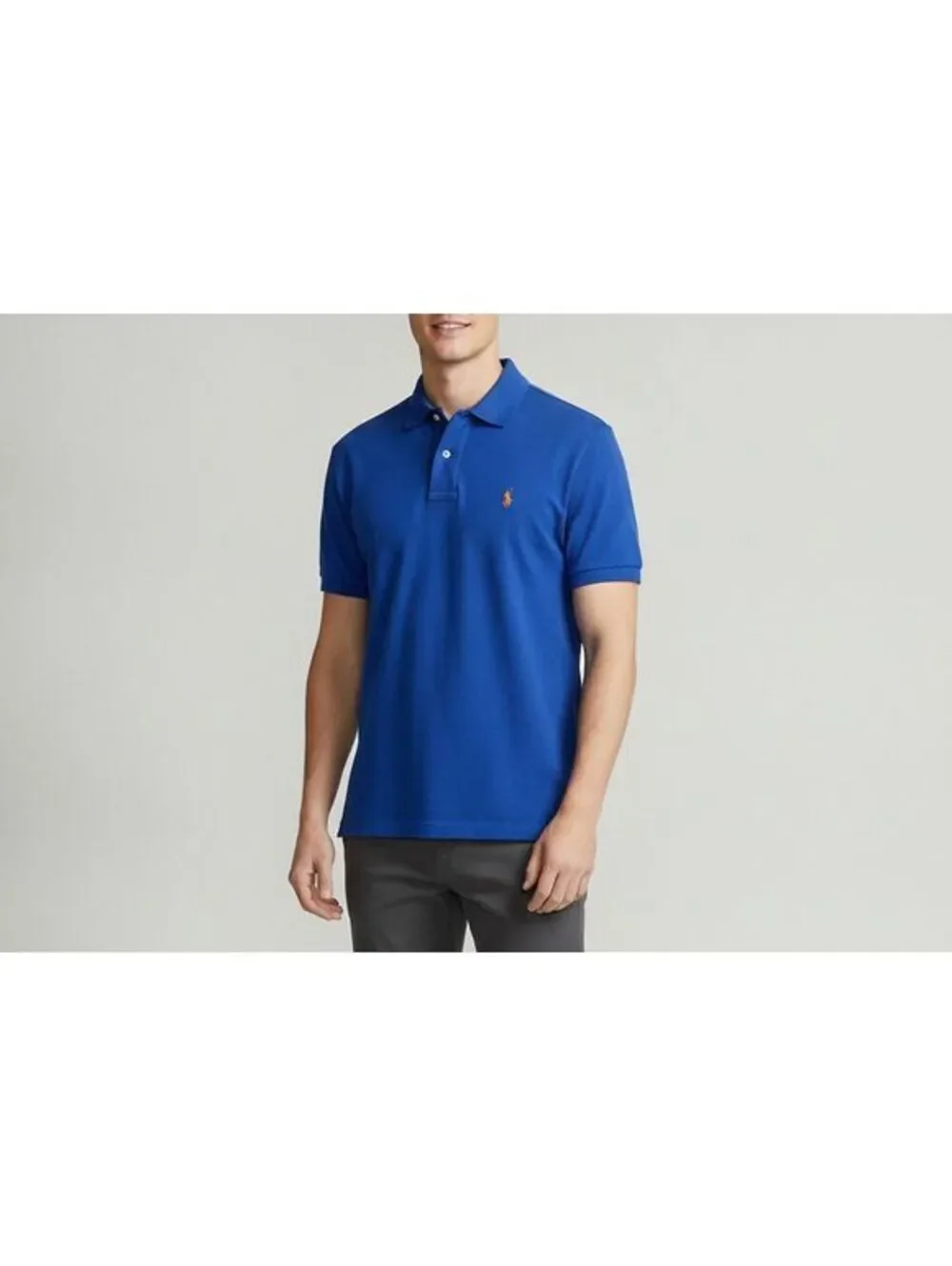 NWT Polo Ralph Lauren Men's Classic Fit Blue Cotton Polo Shirt XXL